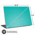 Aqua Blue Blue Solid Universal Laptop 13in (10.6 x 7.6in) Skin